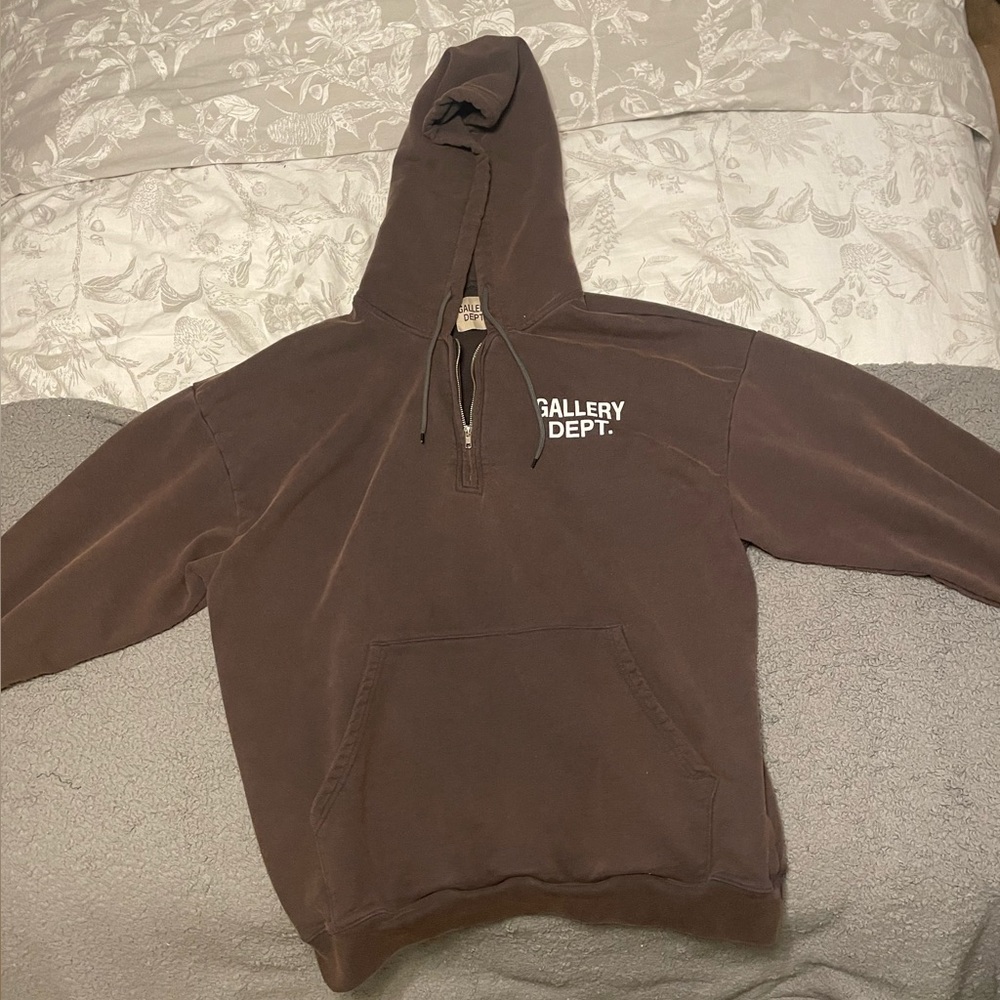 Gallery Dept. vintage zip hoodie, size XL, brown
